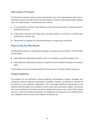 Page 8: Information Provided