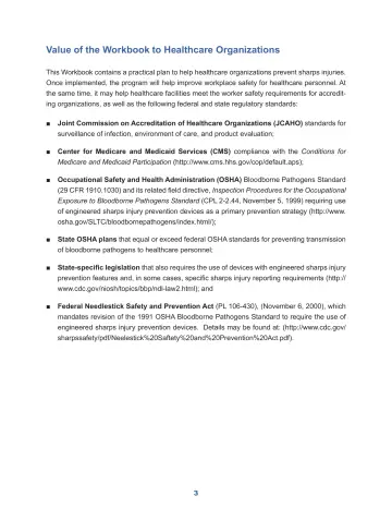 Page 9: Value of the Workbook to Healthcare Organizations