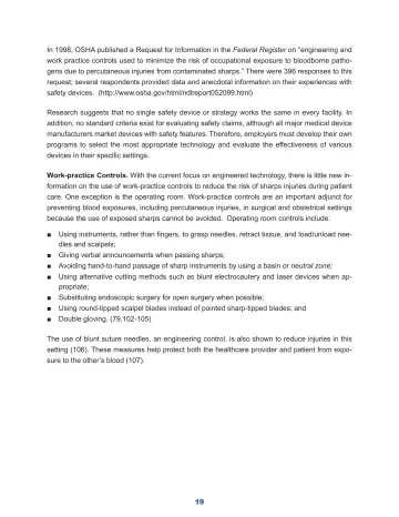 Page 25: In 1998, OSHA published a Request for Information in the Federal Register on “engineering…