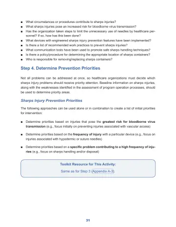 Page 37: Step 4. Determine Prevention Priorities