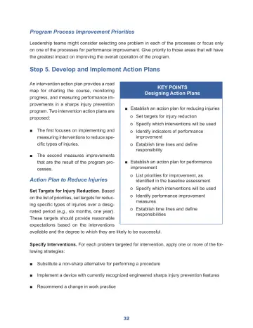 Page 38: Step 5. Develop and Implement Action Plans
