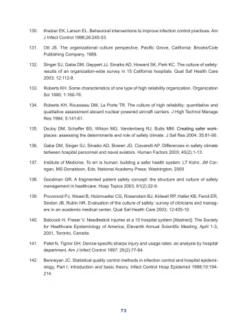 Page 79: Kretzer EK, Larson EL. Behavioral interventions to improve infection control practices. …