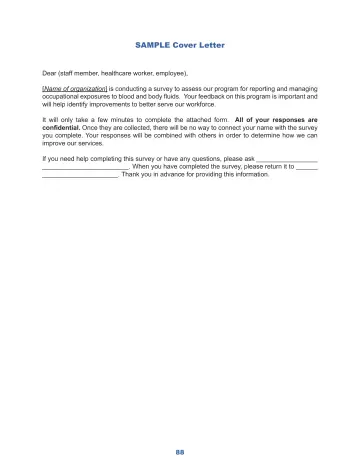 Page 94: Sample Cover Letter