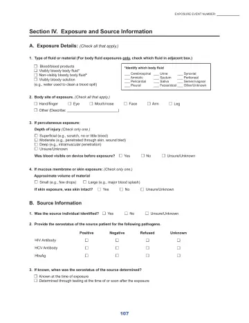 Page 113: Section IV. Exposure and Source Information