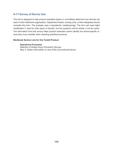 Page 126: A-11 Survey of Device Use