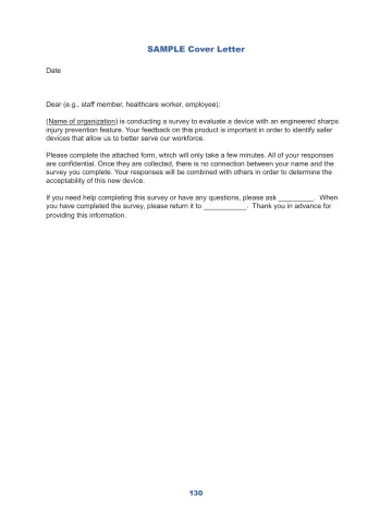 Page 136: Sample Cover Letter