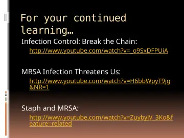 Slide 42: For your continued learning…