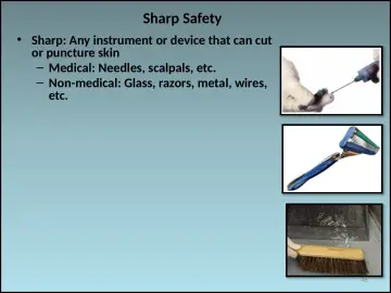 Slide 46: Sharp Safety
