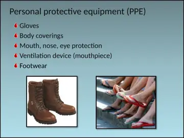 Slide 61: Personal protective equipment (PPE)