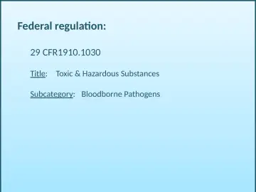 Slide 7: Federal regulation: