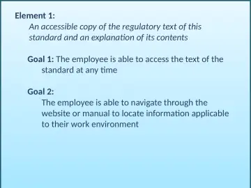 Slide 23: Element 1: