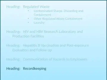 Slide 33: Heading: Regulated Waste