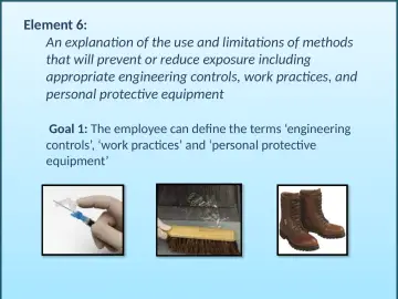 Slide 50: Element 6: