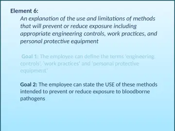 Slide 51: Element 6: