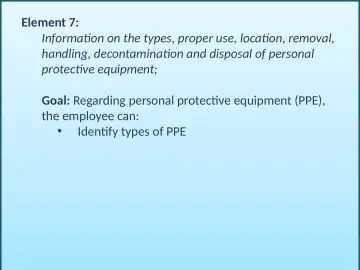 Slide 53: Element 7: