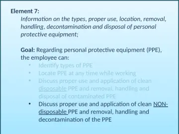 Slide 56: Element 7: