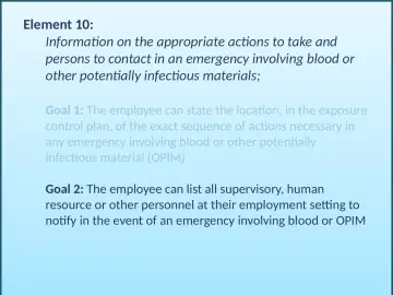 Slide 68: Element 10: