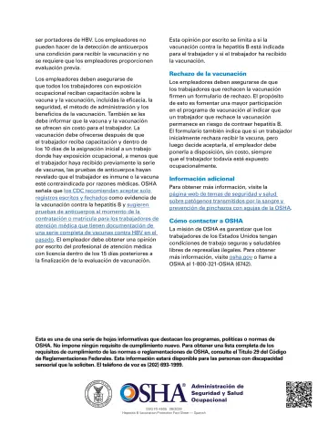 Page 2: ser portadores de HBV. Los empleadores no pueden hacer de la detección de anticuerpos una…