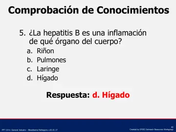 Slide 40: Comprobación de Conocimientos