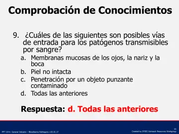 Slide 44: Comprobación de Conocimientos
