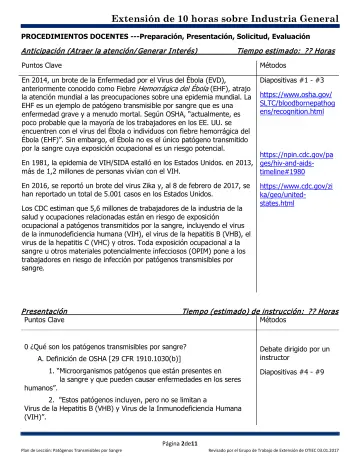 Page 2: PROCEDIMIENTOS DOCENTES ---Preparación, Presentación, Solicitud, Evaluación