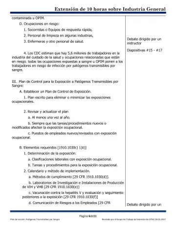 Page 6: contaminada u OPIM.
