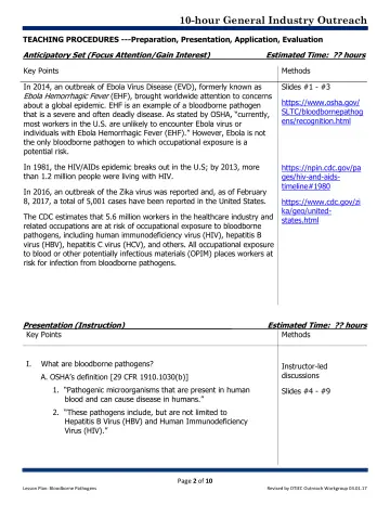 Page 2: TEACHING PROCEDURES ---Preparation, Presentation, Application, Evaluation