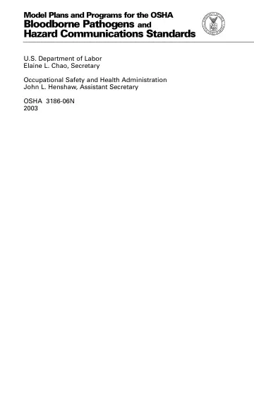 Page 3: Bloodborne Pathogens and Hazard Communications Standards