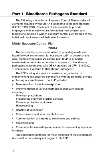 Page 6: Part 1 Bloodborne Pathogens Standard