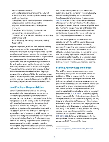 Page 2: Staffing Agency Responsibilities
