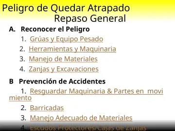 Slide 6: Peligro de Quedar Atrapado Repaso General