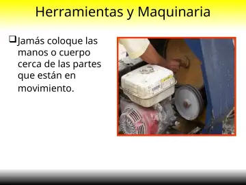 Slide 15: Herramientas y Maquinaria