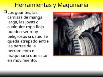 Slide 16: Herramientas y Maquinaria