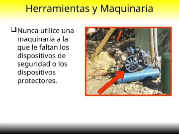 Slide 17: Herramientas y Maquinaria