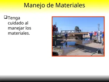 Slide 18: Manejo de Materiales