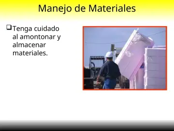 Slide 19: Manejo de Materiales