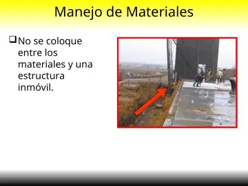 Slide 20: Manejo de Materiales