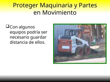 Slide 31: Proteger Maquinaria y Partes en Movimiento