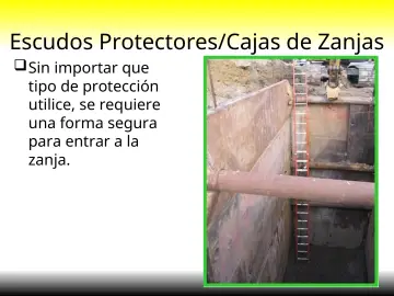 Slide 40: Escudos Protectores/Cajas de Zanjas