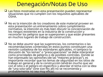 Slide 41: Denegación/Notas De Uso
