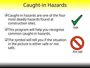 Slide 7: Caught-in Hazards