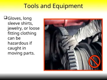 Slide 16: Tools and Equipment