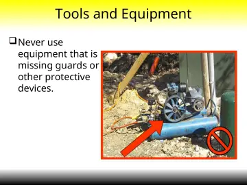 Slide 17: Tools and Equipment