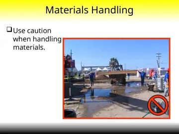 Slide 18: Materials Handling