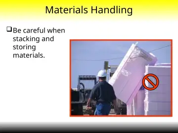 Slide 19: Materials Handling