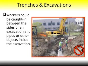 Slide 23: Trenches & Excavations