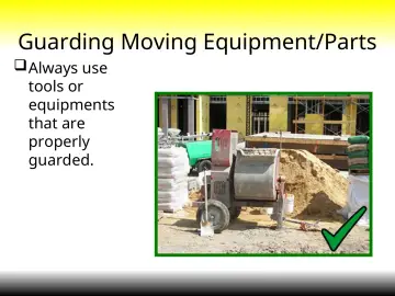 Slide 29: Guarding Moving Equipment/Parts