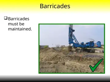 Slide 32: Barricades