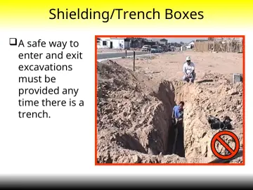 Slide 37: Shielding/Trench Boxes