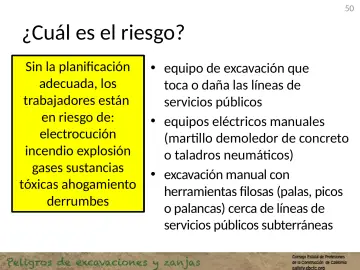 Slide 50: ¿Cuál es el riesgo?